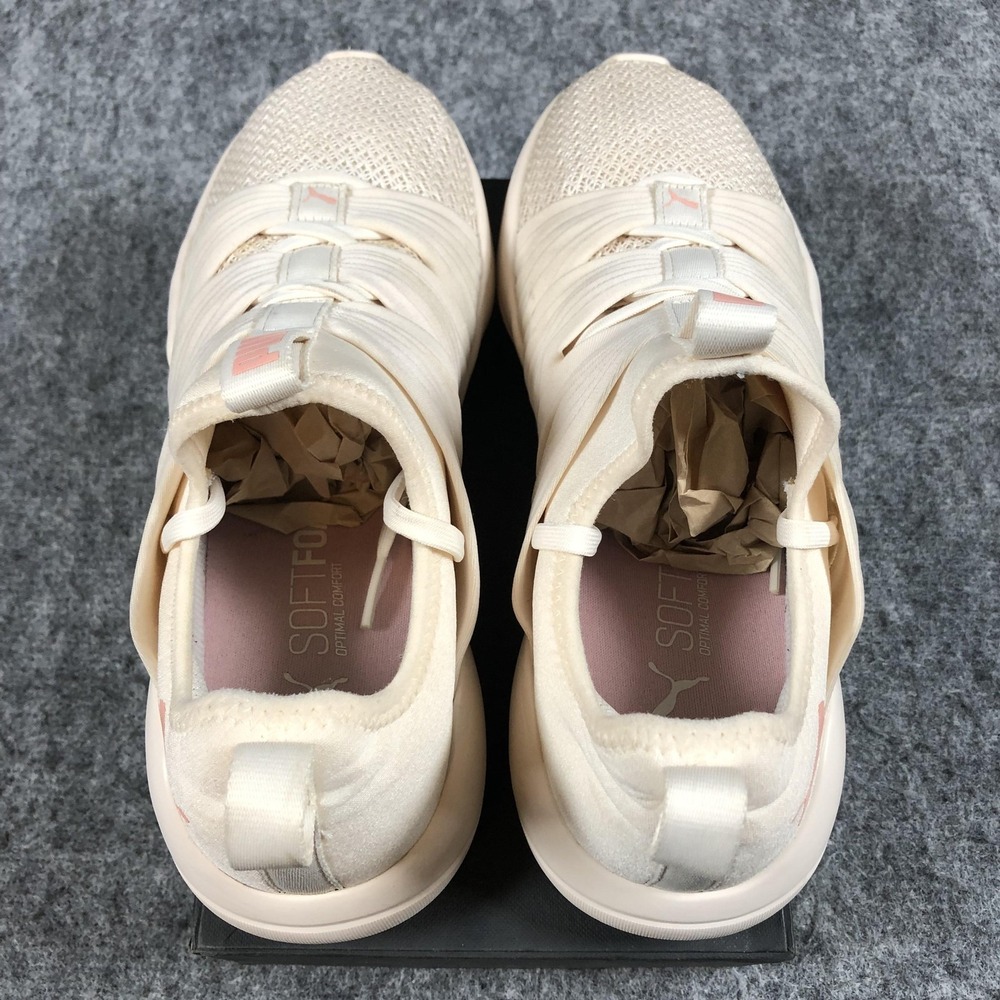 Puma Womens 8.5 Beige Mesh SoftFoam Slip On Athletic Sneakers 192337-08 - Picture 10 of 16